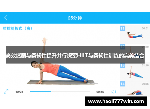 高效燃脂与柔韧性提升并行探索HIIT与柔韧性训练的完美结合
